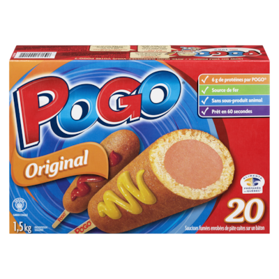 Pogo Saucisses sur bâtonnet original 1.5 kg, 1,27 $/100g