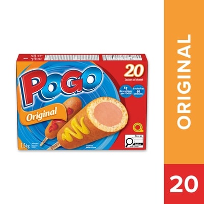 Pogo Saucisses sur bâtonnet original 1.5 kg, 1,27 $/100g