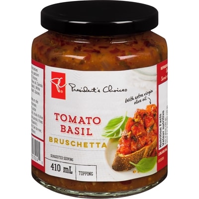 President's Choice Tomato Basil Bruschetta Topping 410 ml, $1.34/100ml