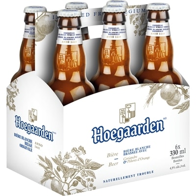 Hoegaarden Hoegarden White Beer (ID required at pick-up) 6x330.0 ml, $0.86/100ml
