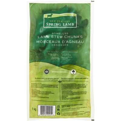 New Zealand Boneless Lamb Stew Chunks 1 kg, $3.50/100g