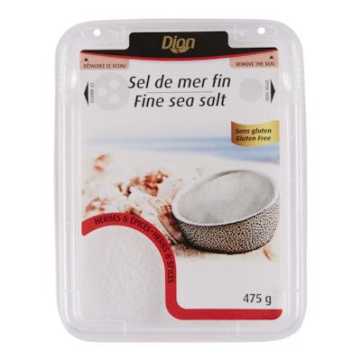Dion Sel de mer fin 575 g, 0,83 $/100g