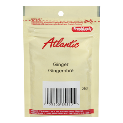 null Gingembre, Atlantic 25 g, 7,16 $/100g
