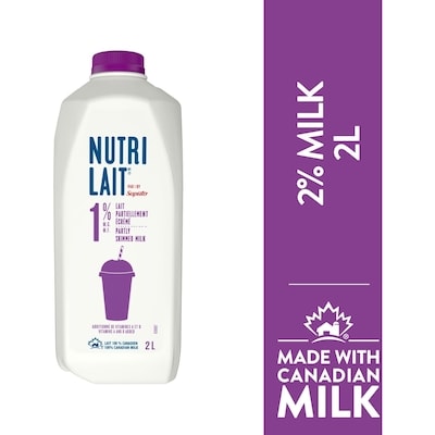 Nutrilait 1% Milk 2 l, $0.22/100ml