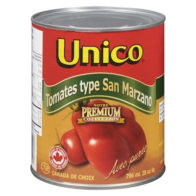 Unico Tomates San Marzano 796 ml, 0,38 $/100ml