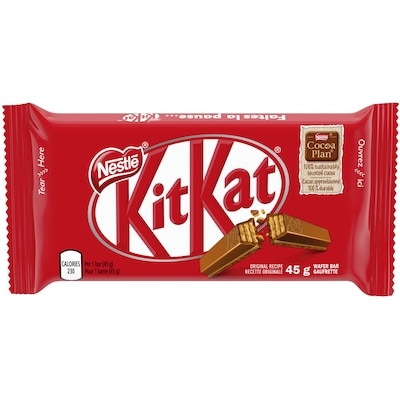 Nestlé KITKAT 4-Finger Milk Chocolate Bar 45 g, $4.42/100g