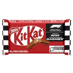Nestlé Kitkat 4 bâtonnets de gaufrette, chocolat au lait 45 g, 2,22 $/100g