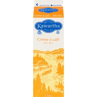 Kawartha Crème 10 % 1 l, 0,51 $/100ml