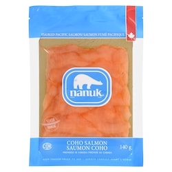 Nanuk Saumon coho fumé casher 140 g, 10,71 $/100g