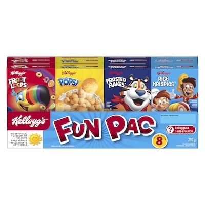 Kelloggs Fun Pac Cereal 210 g, $3.09/100g