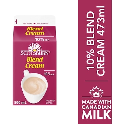 Scotsburn 10% Blend Cream 500 ml, $0.60/100ml