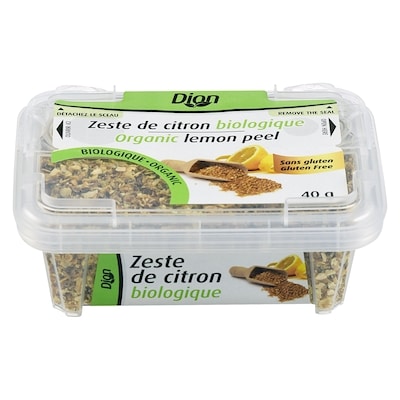 Dion Zeste de citron biologique 40 g, 17,48 $/100g