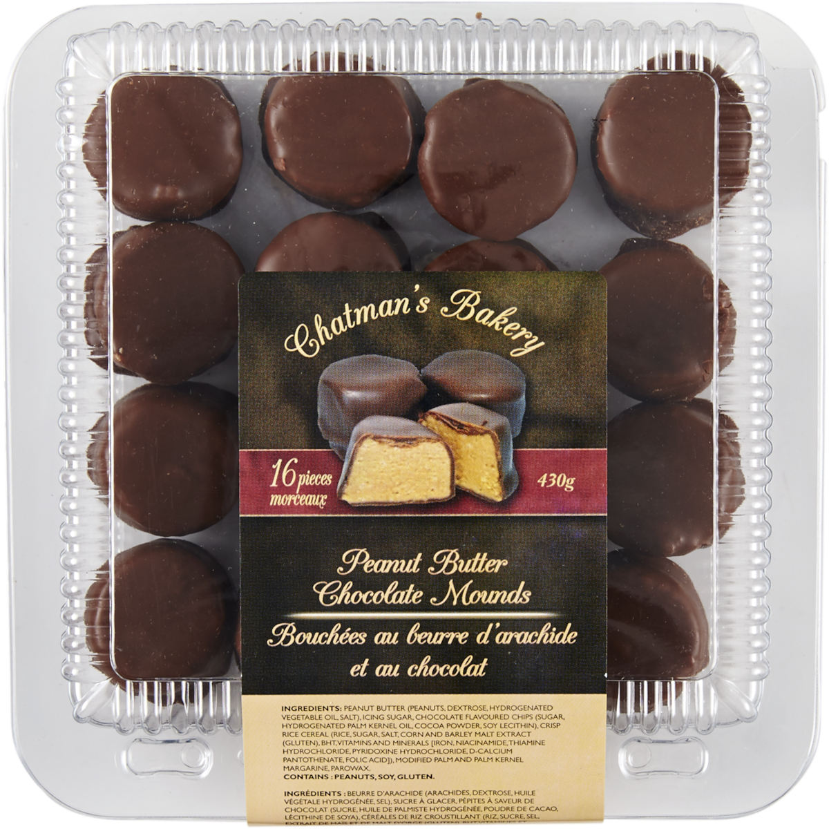 Chatman’s Biscuits au beurre d’arachide et chocolat 16 ea