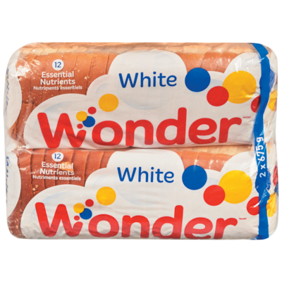 Weston Bread, White Duo Pack 2x675.0 g, $0.37/100g