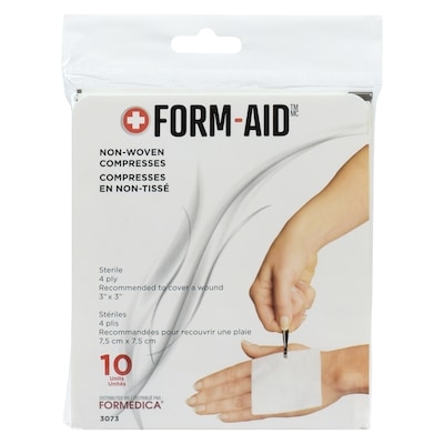 Formedica Compresses En Non-Tissé 10 ea, 0,18 $/1ch