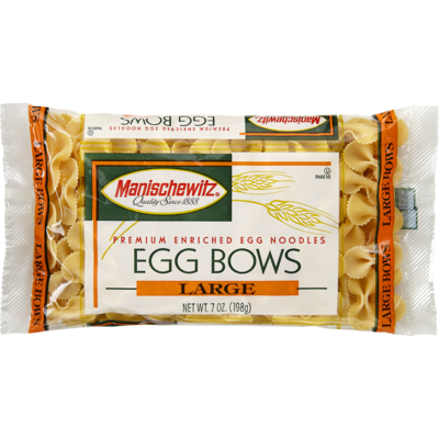 Manischewitz Egg Bows, Broad 198 g, $2.92/100g