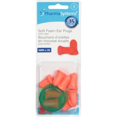 PharmaSystems Bouchons d’oreille en mousse souple uHear 8 ea, 0,62 $/1ch