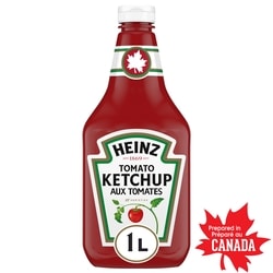 Heinz Ketchup aux tomates 1 l, 0,50 $/100ml