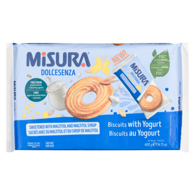 Misura Oat & Yogurt Biscuits 400 g, $1.25/100g