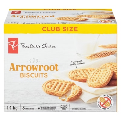 President's Choice Arrowroot Cookies 1.4 kg, $1.07/100g
