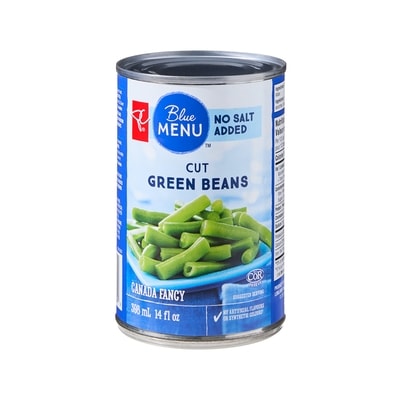 PC Blue Menu Cut Green Beans 398 ml, $0.50/100ml
