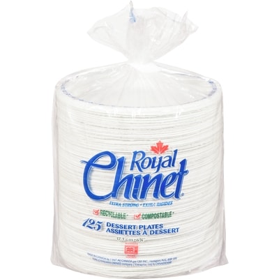 Royal Chinet 6.75 Inch Dessert Plate 1 ea, $0.14/1ea