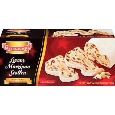 Kuchenmeister Stollen au massepain en boîte 750 g, 2,00 $/100g