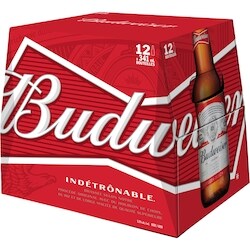 Budweiser Beer (ID required at pick-up) 12x341.0 ml, $0.58/100ml