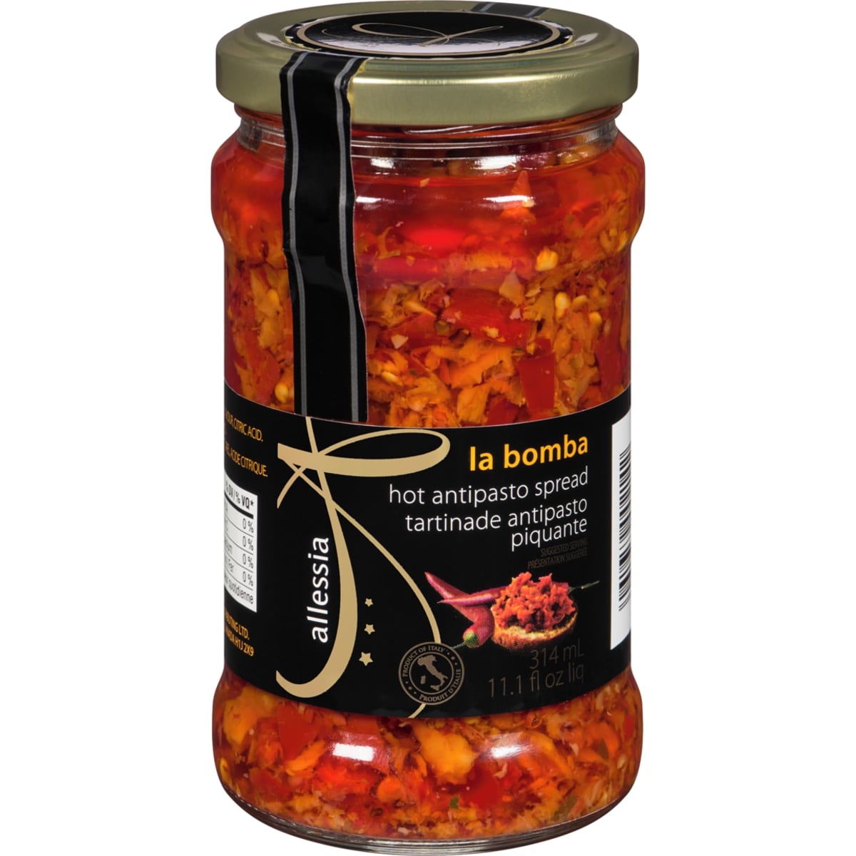 Allessia Mélange de légumes 314 ml, 2,70 $/100ml
