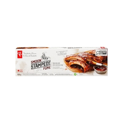 President's Choice Smokin' Stampede Pork Back Ribs 680 g, $2.50/100g