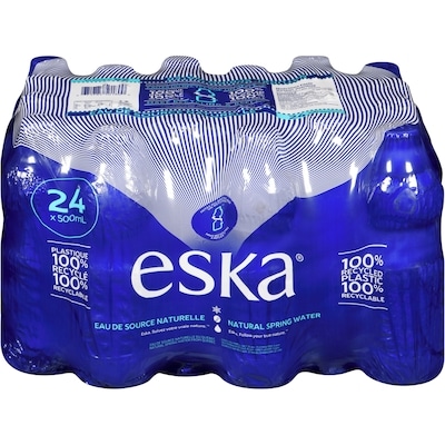 Eska Eau de source naturelle 24x500.0 ml, 0,07 $/100ml