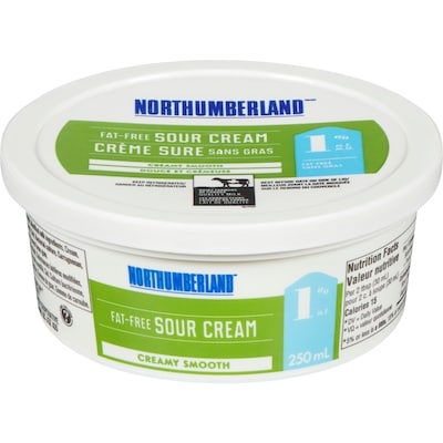 Northumberland 1% Fat Free Sour Cream 250 g, $1.80/100g
