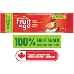 SunRype Collation 100% fruits Pomme et fraise Fruit To Go 14 g, 5,64 $/100g