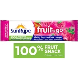 SunRype Fruit To Go Apple Raspberry 100% Fruit Snack 14 g, $5.64/100g