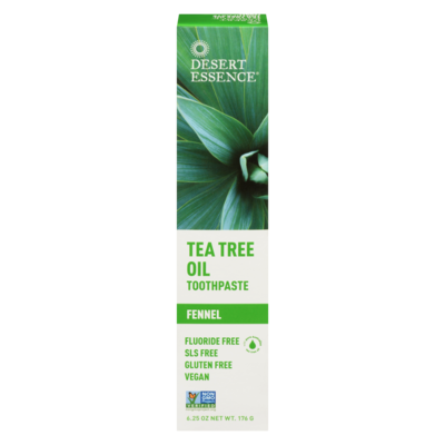 Desert Essence Tea Tree Oil Toothpaste, Fennel 176 g, $5.11/100g