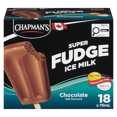 Chapmans Super Fudge Ice Milk Bar 18x75.0 ml, $0.59/100ml