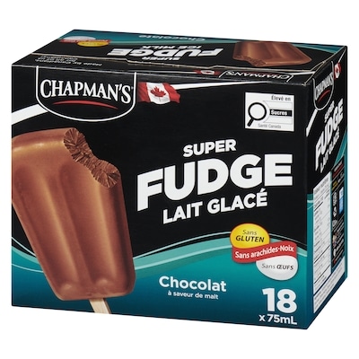 Super barre fudge lait glacé