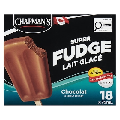 Super barre fudge lait glacé