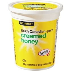 Sans Nom Miel crémeux pur 100 % canadien 1 kg, 1,15 $/100g