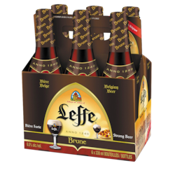 Leffe Brune Beer (ID required at pick-up) 6x330.0 ml, $0.86/100ml