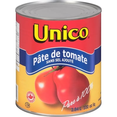 Unico Pâte de tomate 2.84 l, 0,34 $/100ml