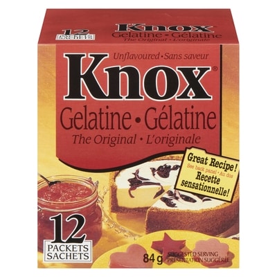 Knox Gelatin 84 g, $10.70/100g