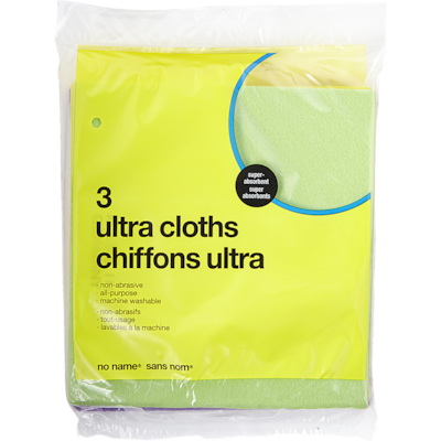 No Name Ultra Cloths 3 ea, $4.00/1ea