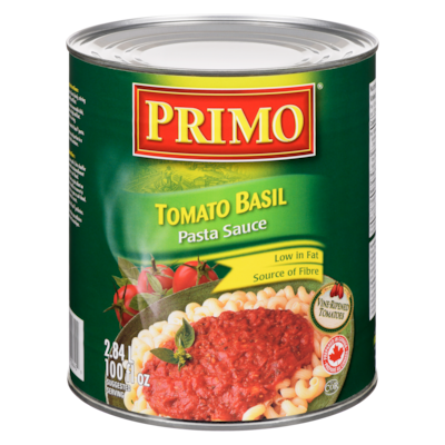 Primo Sauce, Tomato Basil 2.84 l, $0.28/100ml