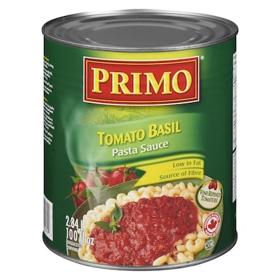 Primo Sauce, Tomato Basil 2.84 l, $0.29/100ml