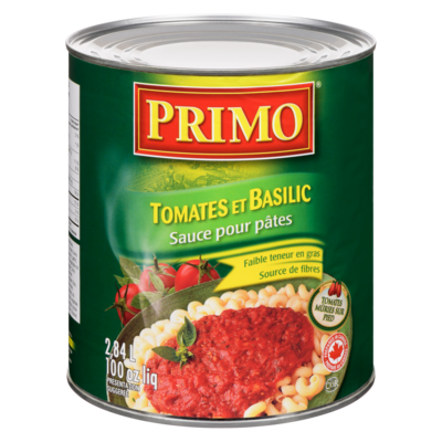 Primo Sauce, tomate et basilic 2.84 l, 0,28 $/100ml