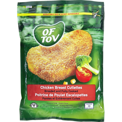 Of Tov Kosher Chicken Breast Cutlets 907 g, $3.20/100g