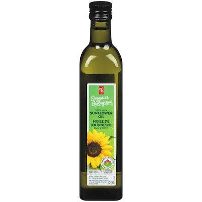 PC Biologique Huile De Tournesol 500 ml, 2,00 $/100ml
