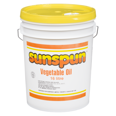 Sunspun Vegetable Oil 16 l, $0.27/100ml