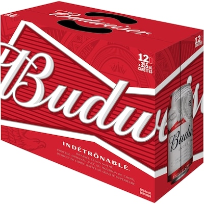 Budweiser Beer Tin (ID required at pick-up) 12x355.0 ml, $0.56/100ml